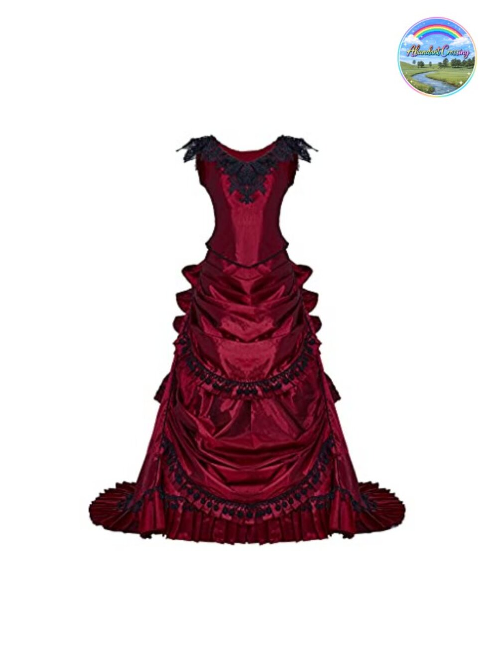 Fortunehouse Victorian Bustle Gothic Wedding Gown Steampunk Ball Dress